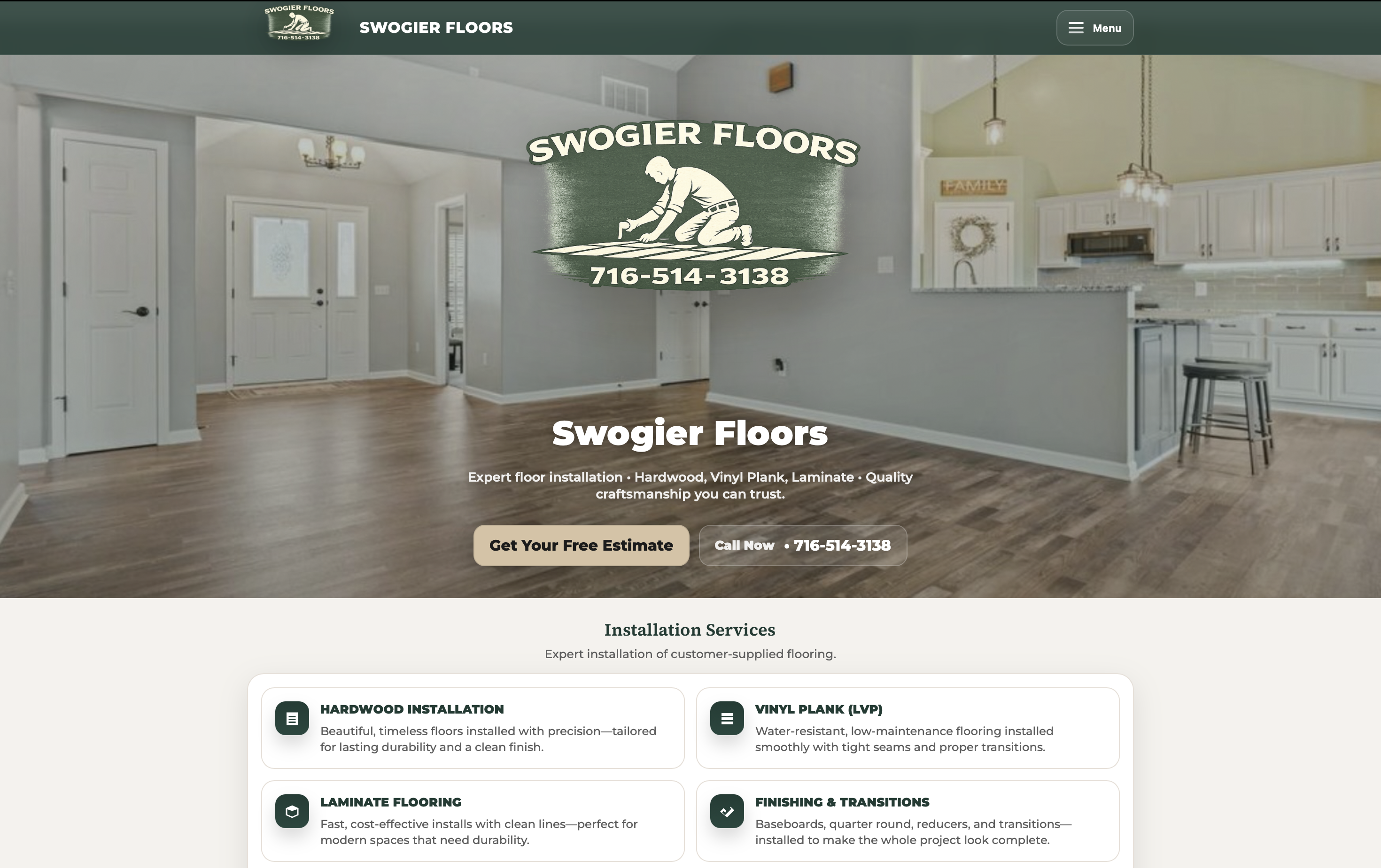 Preview of a website makeover